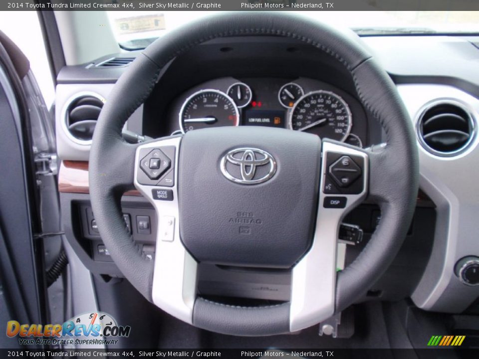 2014 Toyota Tundra Limited Crewmax 4x4 Silver Sky Metallic / Graphite Photo #33