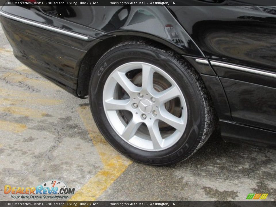 2007 Mercedes-Benz C 280 4Matic Luxury Black / Ash Photo #3