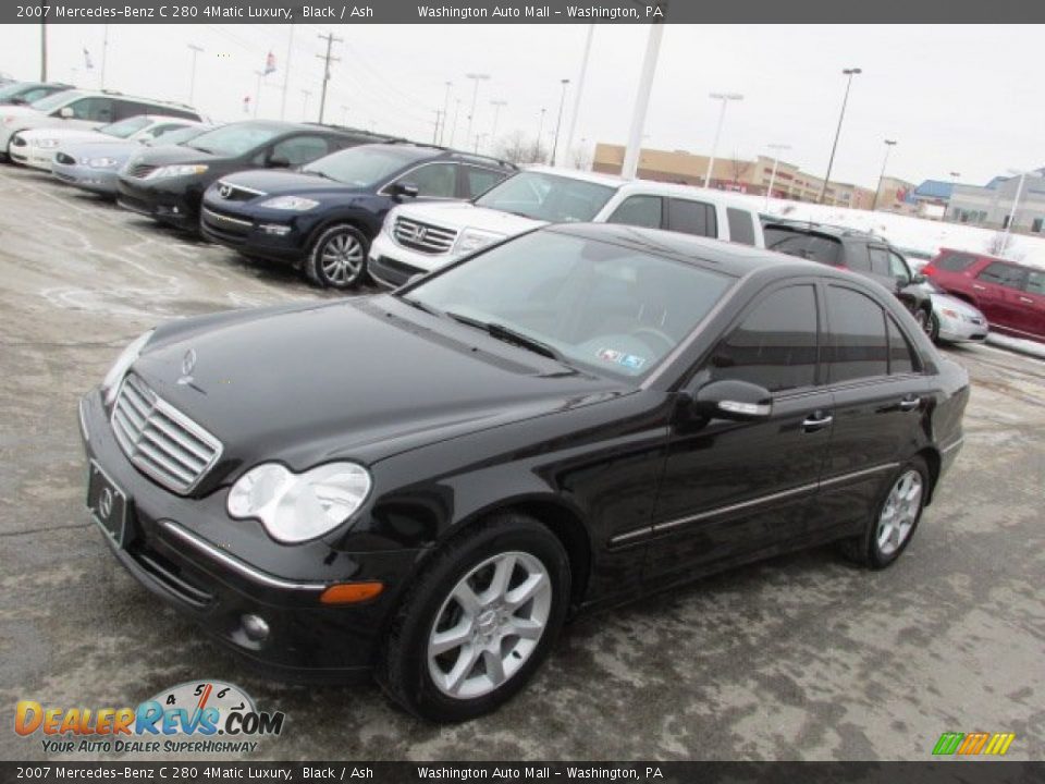 2007 Mercedes-Benz C 280 4Matic Luxury Black / Ash Photo #6