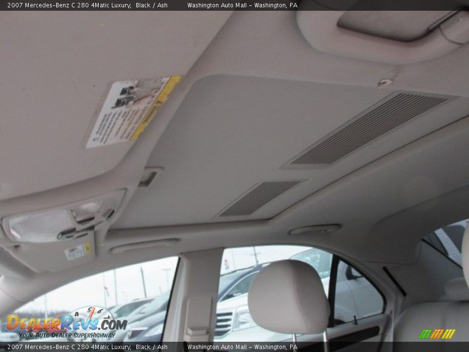 2007 Mercedes-Benz C 280 4Matic Luxury Black / Ash Photo #10