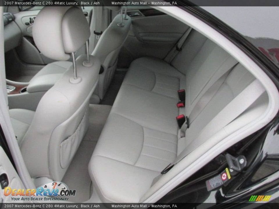 2007 Mercedes-Benz C 280 4Matic Luxury Black / Ash Photo #16