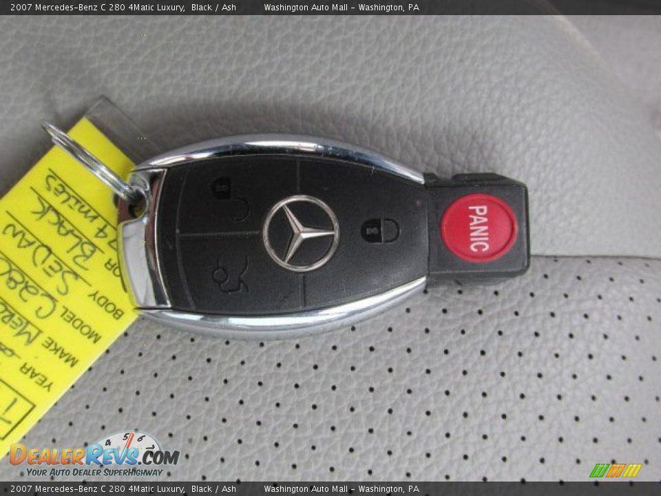 2007 Mercedes-Benz C 280 4Matic Luxury Black / Ash Photo #17