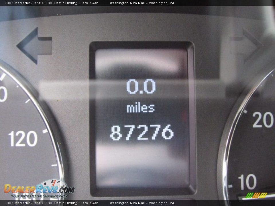 2007 Mercedes-Benz C 280 4Matic Luxury Black / Ash Photo #19