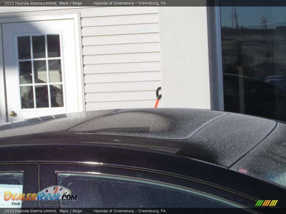 2013 Hyundai Elantra Limited Black / Beige Photo #3