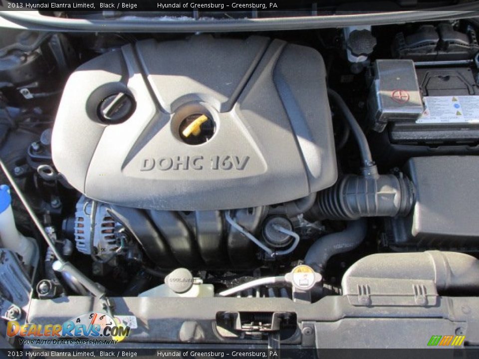 2013 Hyundai Elantra Limited Black / Beige Photo #9