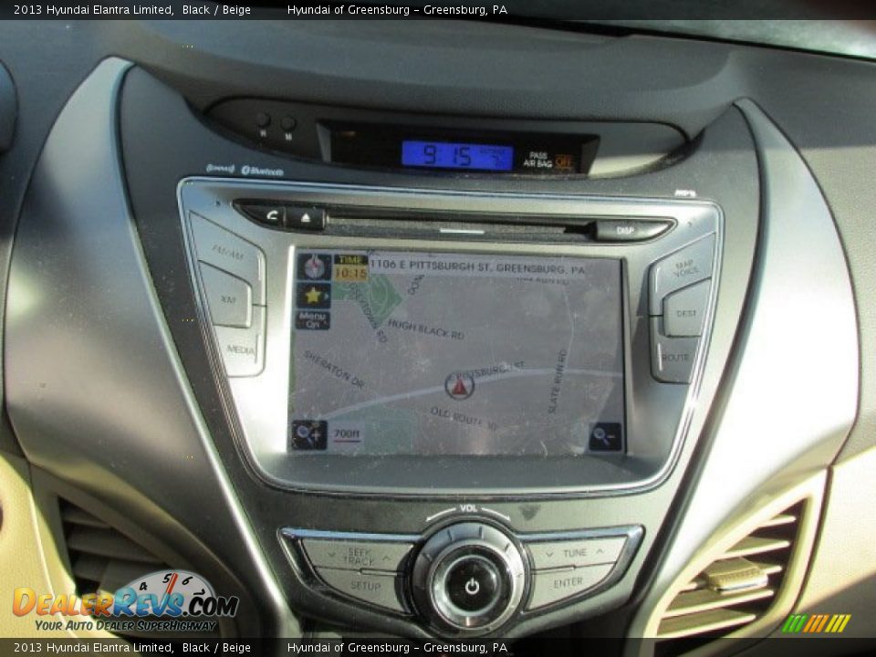 2013 Hyundai Elantra Limited Black / Beige Photo #19