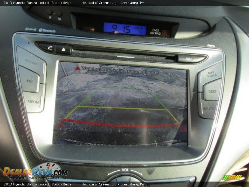 2013 Hyundai Elantra Limited Black / Beige Photo #20