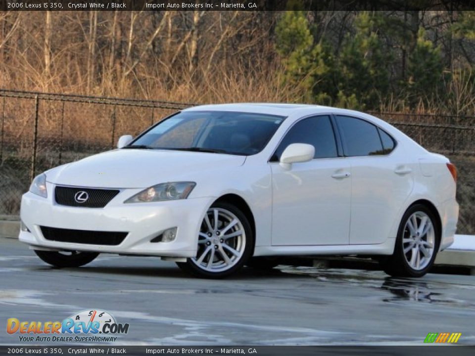 2006 Lexus IS 350 Crystal White / Black Photo #3