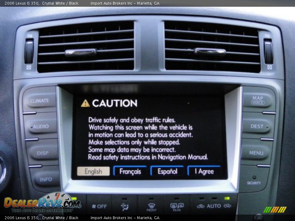 2006 Lexus IS 350 Crystal White / Black Photo #17