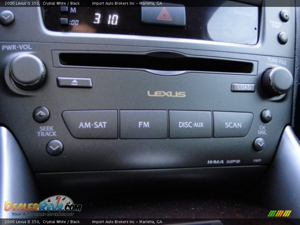 2006 Lexus IS 350 Crystal White / Black Photo #24