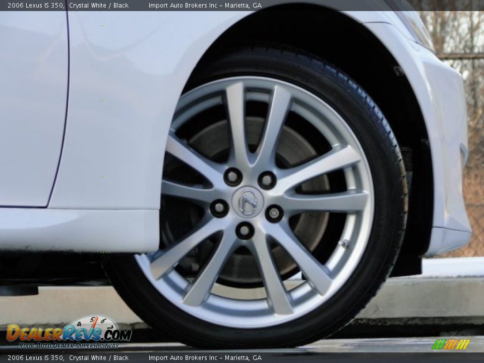 2006 Lexus IS 350 Crystal White / Black Photo #31