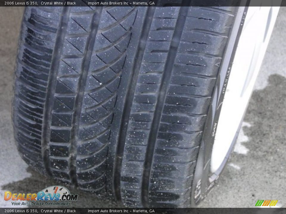 2006 Lexus IS 350 Crystal White / Black Photo #35