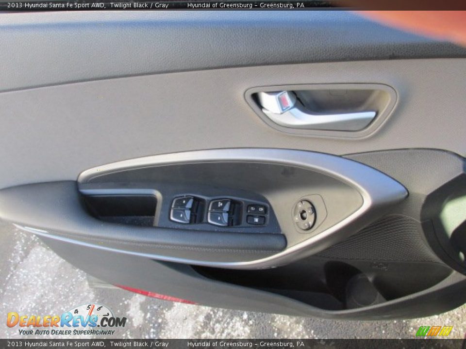 2013 Hyundai Santa Fe Sport AWD Twilight Black / Gray Photo #11