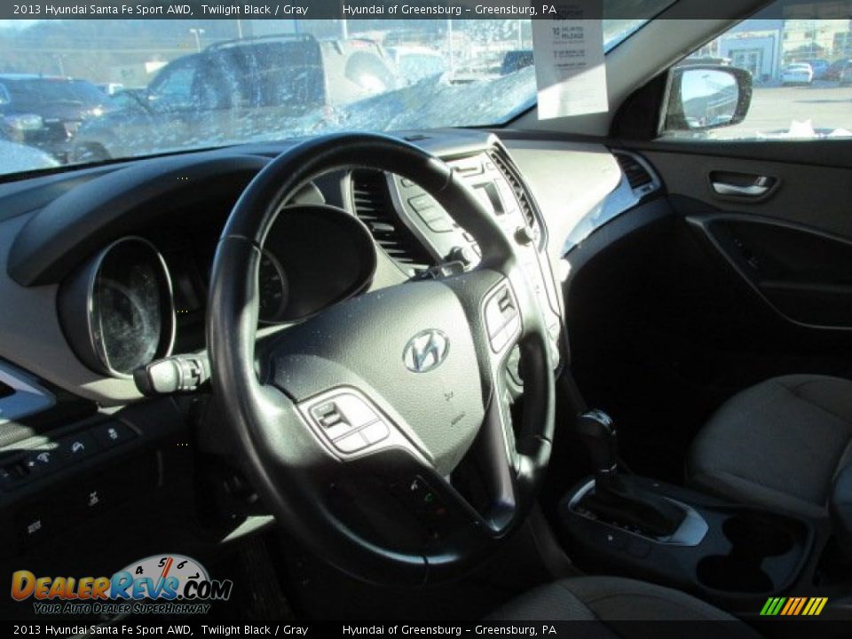 2013 Hyundai Santa Fe Sport AWD Twilight Black / Gray Photo #12