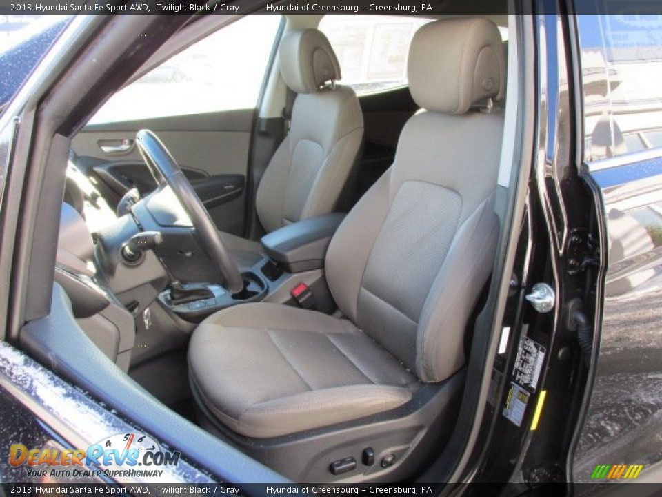 2013 Hyundai Santa Fe Sport AWD Twilight Black / Gray Photo #13
