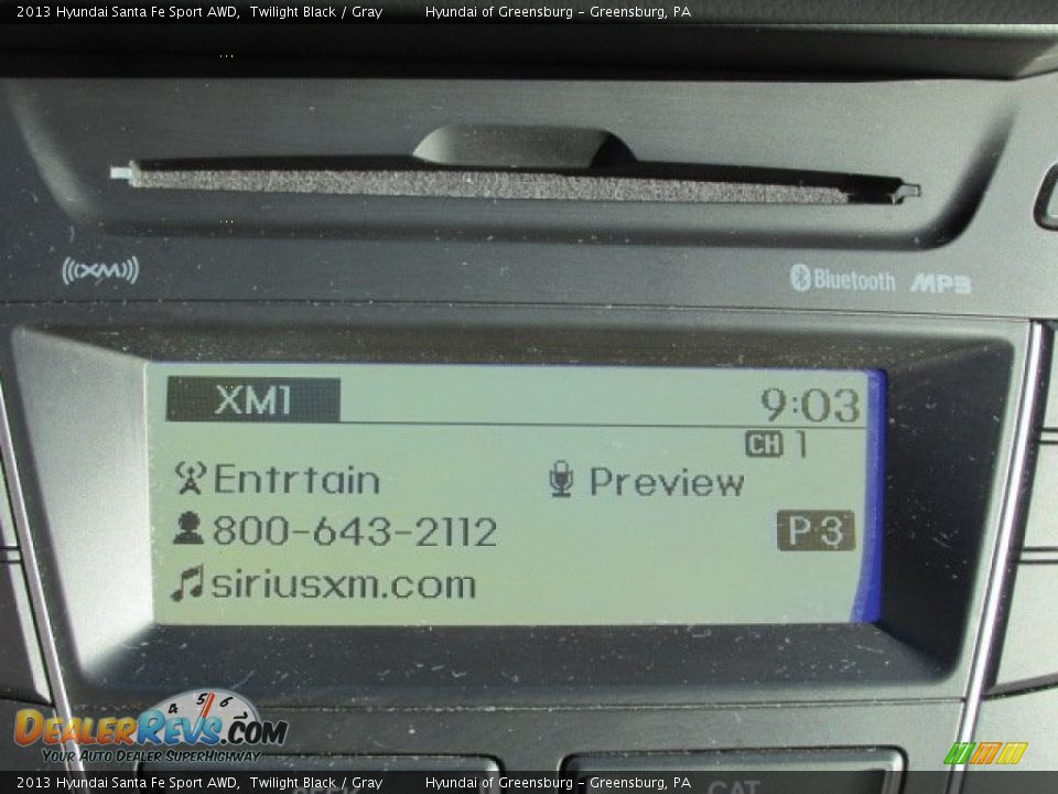 2013 Hyundai Santa Fe Sport AWD Twilight Black / Gray Photo #16
