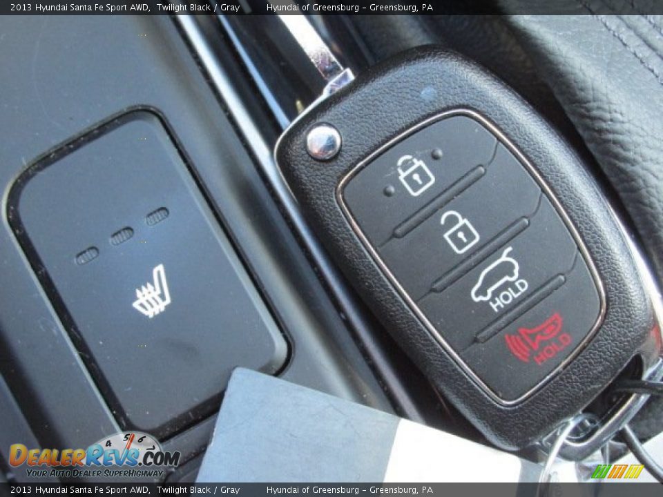 2013 Hyundai Santa Fe Sport AWD Twilight Black / Gray Photo #23