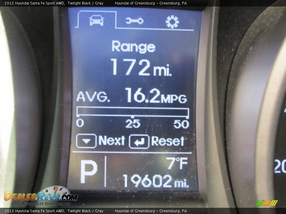 2013 Hyundai Santa Fe Sport AWD Twilight Black / Gray Photo #25