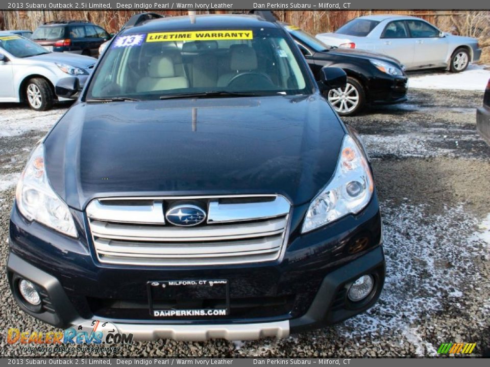 2013 Subaru Outback 2.5i Limited Deep Indigo Pearl / Warm Ivory Leather Photo #2