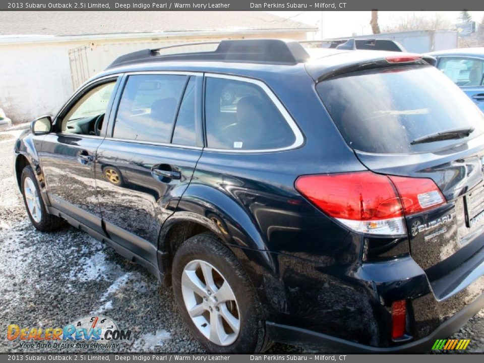 2013 Subaru Outback 2.5i Limited Deep Indigo Pearl / Warm Ivory Leather Photo #7