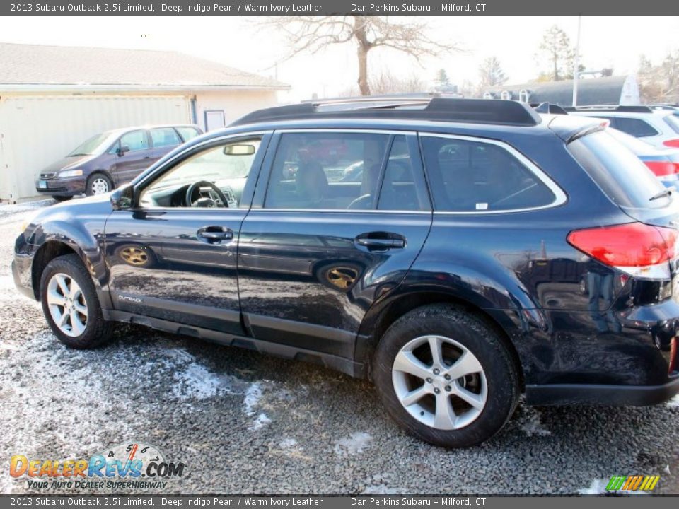 2013 Subaru Outback 2.5i Limited Deep Indigo Pearl / Warm Ivory Leather Photo #8