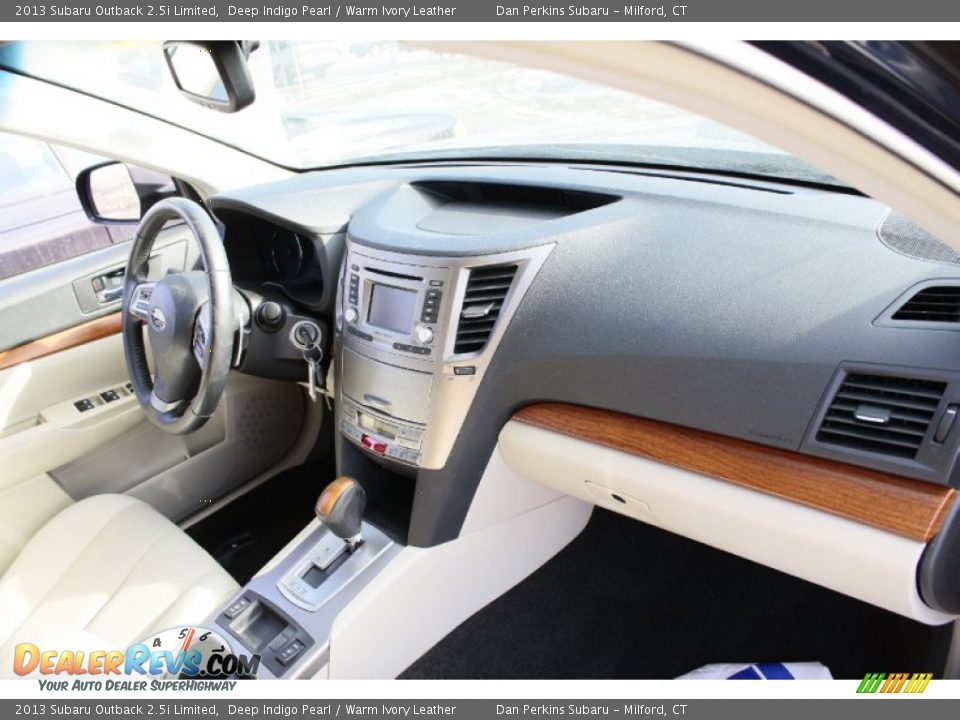 2013 Subaru Outback 2.5i Limited Deep Indigo Pearl / Warm Ivory Leather Photo #11