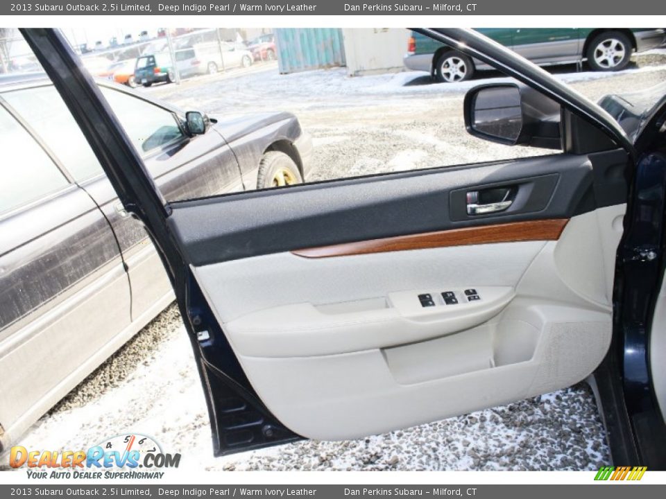 2013 Subaru Outback 2.5i Limited Deep Indigo Pearl / Warm Ivory Leather Photo #14