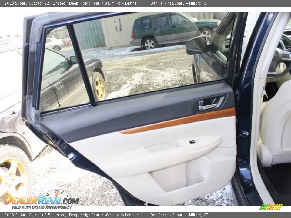 2013 Subaru Outback 2.5i Limited Deep Indigo Pearl / Warm Ivory Leather Photo #16