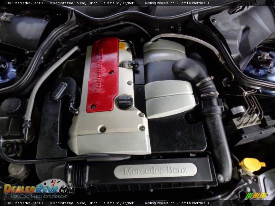 2002 Mercedes-Benz C 230 Kompressor Coupe 2.3 Liter Supercharged DOHC 16-Valve 4 Cylinder Engine Photo #23