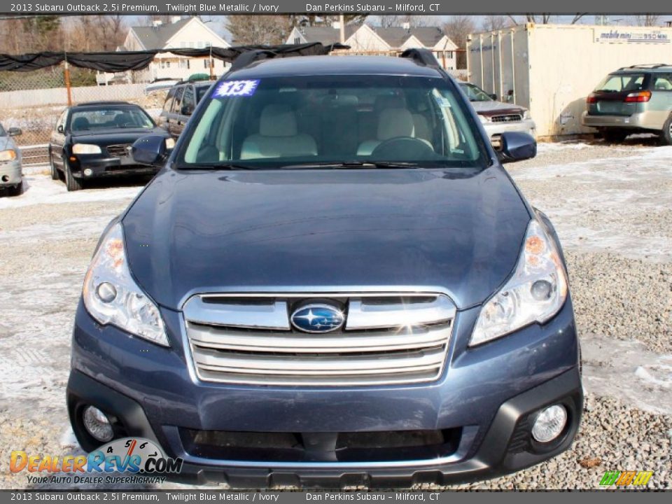 2013 Subaru Outback 2.5i Premium Twilight Blue Metallic / Ivory Photo #2