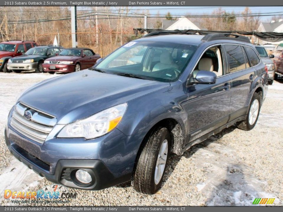 2013 Subaru Outback 2.5i Premium Twilight Blue Metallic / Ivory Photo #3