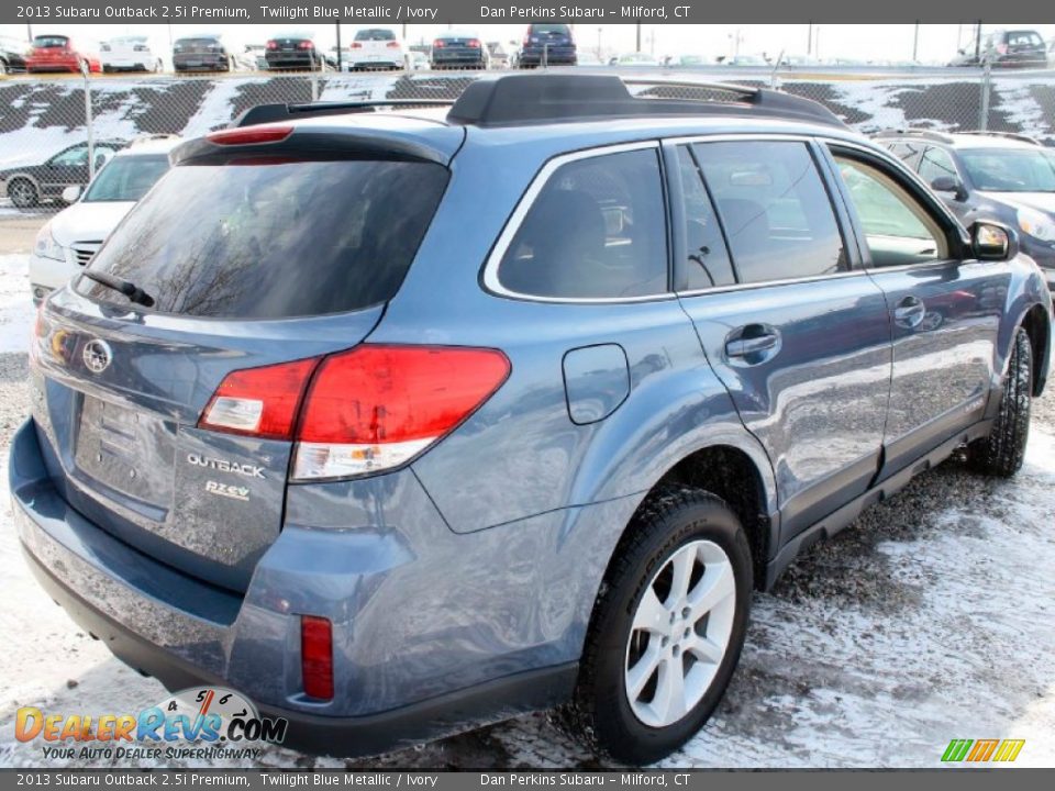 2013 Subaru Outback 2.5i Premium Twilight Blue Metallic / Ivory Photo #6