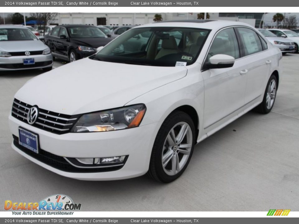 2014 Volkswagen Passat TDI SE Candy White / Cornsilk Beige Photo #3