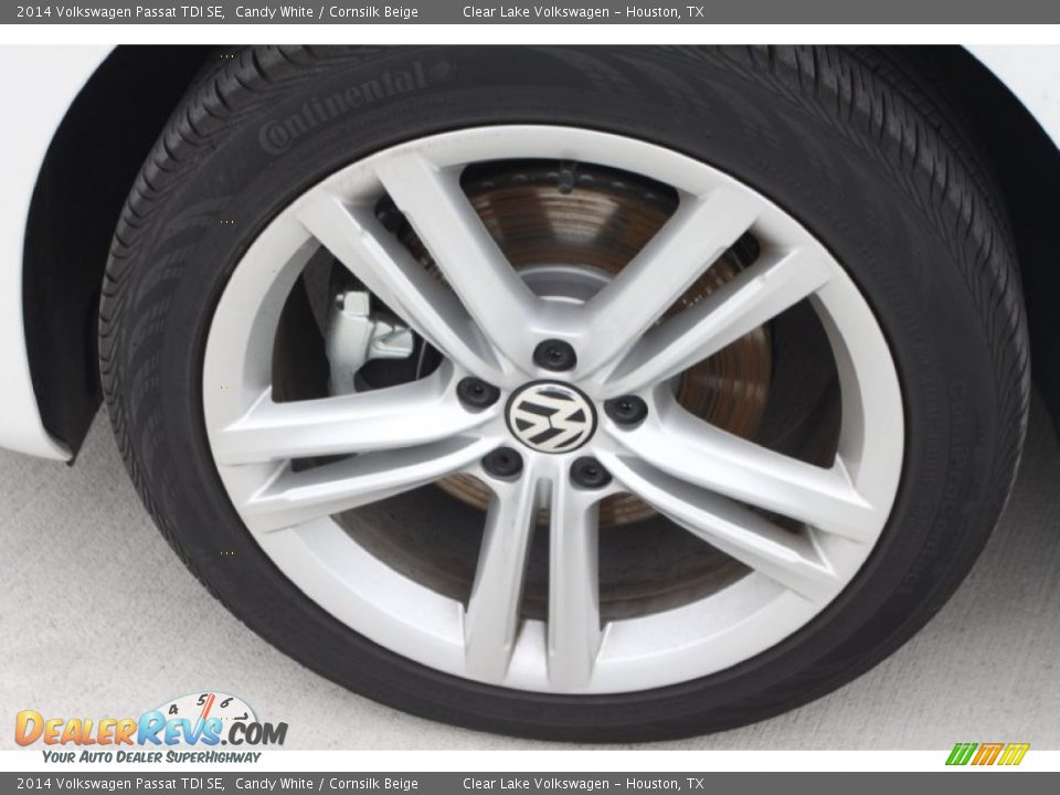 2014 Volkswagen Passat TDI SE Candy White / Cornsilk Beige Photo #4