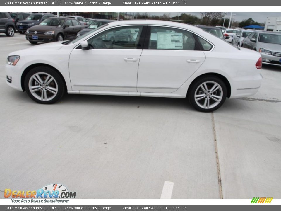 2014 Volkswagen Passat TDI SE Candy White / Cornsilk Beige Photo #5