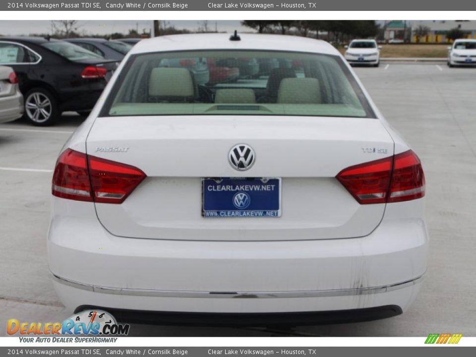 2014 Volkswagen Passat TDI SE Candy White / Cornsilk Beige Photo #12