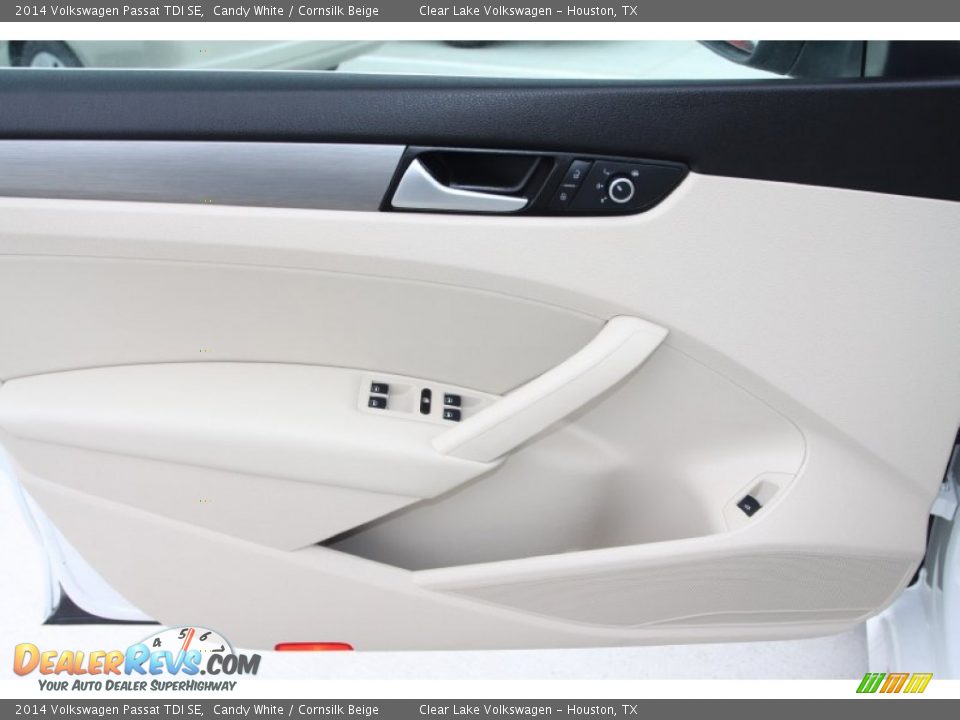 2014 Volkswagen Passat TDI SE Candy White / Cornsilk Beige Photo #14
