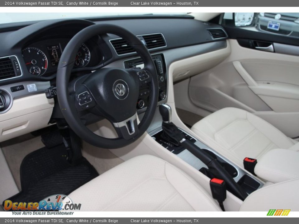 Cornsilk Beige Interior - 2014 Volkswagen Passat TDI SE Photo #15