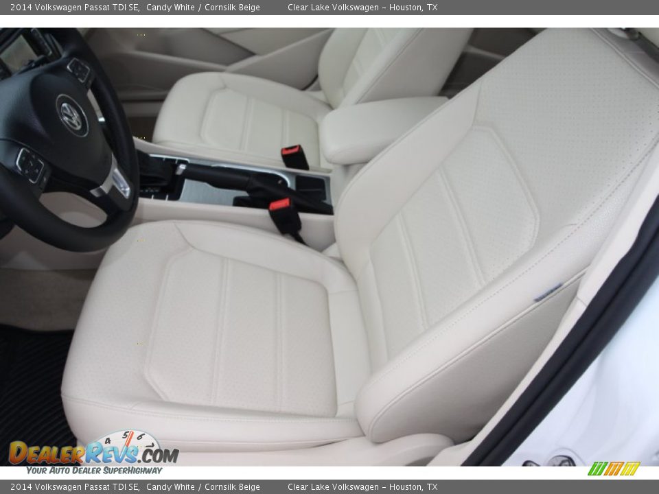 2014 Volkswagen Passat TDI SE Candy White / Cornsilk Beige Photo #16