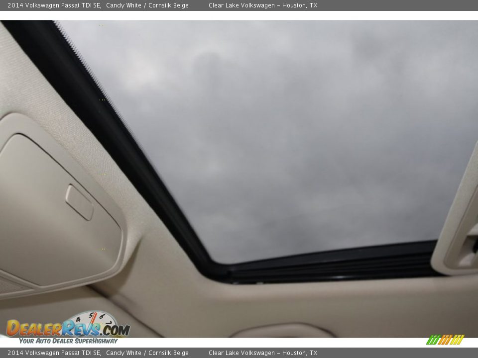 2014 Volkswagen Passat TDI SE Candy White / Cornsilk Beige Photo #20