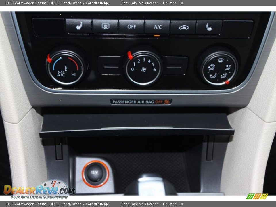 2014 Volkswagen Passat TDI SE Candy White / Cornsilk Beige Photo #23