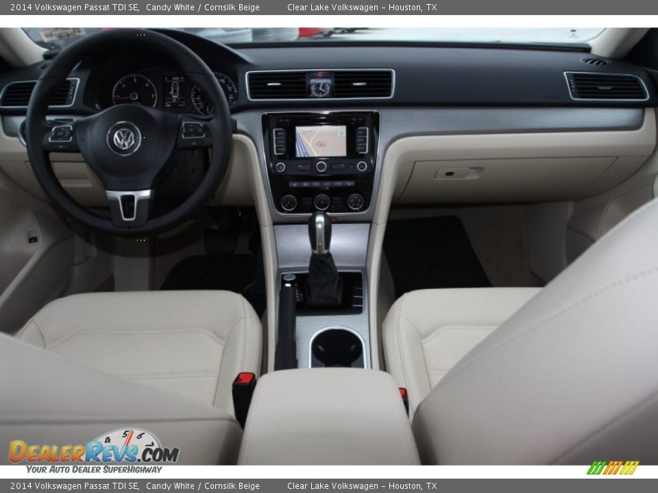 2014 Volkswagen Passat TDI SE Candy White / Cornsilk Beige Photo #30