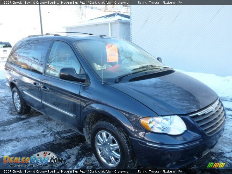 2007 Chrysler Town & Country Touring Modern Blue Pearl / Dark Khaki/Light Graystone Photo #1