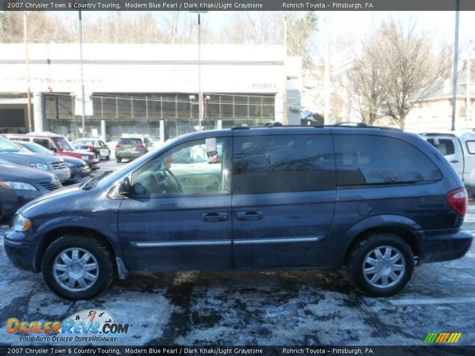 2007 Chrysler Town & Country Touring Modern Blue Pearl / Dark Khaki/Light Graystone Photo #2