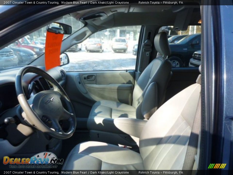 2007 Chrysler Town & Country Touring Modern Blue Pearl / Dark Khaki/Light Graystone Photo #4