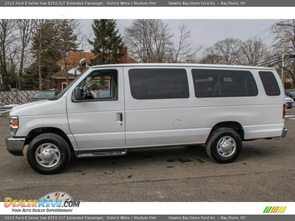 2013 Ford E Series Van E350 XLT Extended Passenger Oxford White / Medium Flint Photo #3