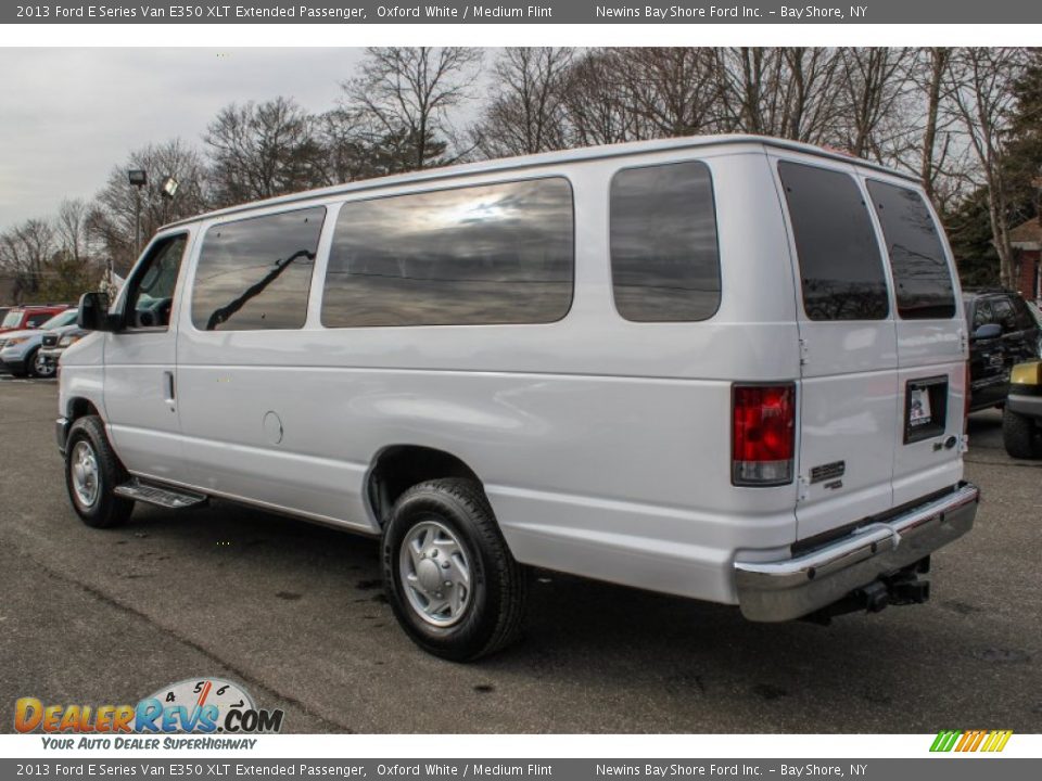 2013 Ford E Series Van E350 XLT Extended Passenger Oxford White / Medium Flint Photo #4