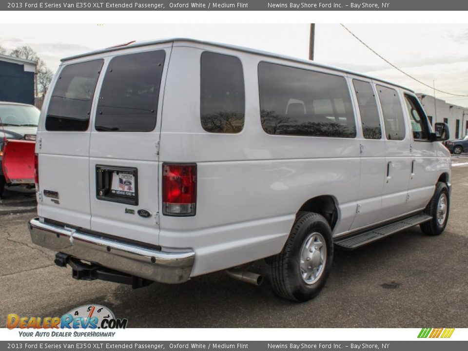 2013 Ford E Series Van E350 XLT Extended Passenger Oxford White / Medium Flint Photo #6