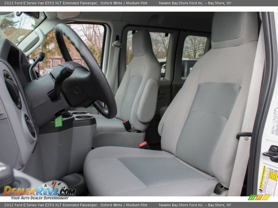 2013 Ford E Series Van E350 XLT Extended Passenger Oxford White / Medium Flint Photo #12