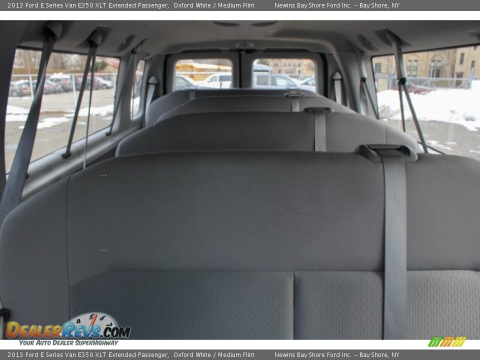 2013 Ford E Series Van E350 XLT Extended Passenger Oxford White / Medium Flint Photo #17
